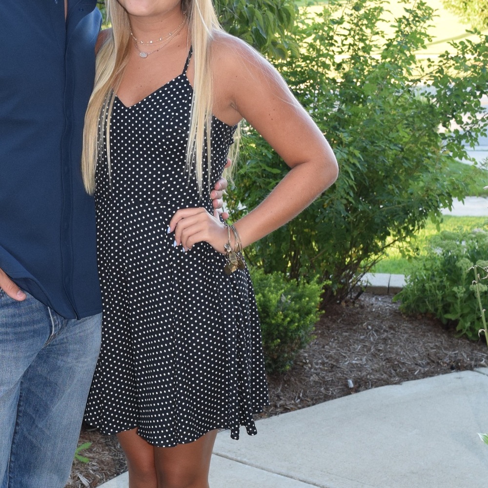 COPY - Polka Dot Express Skater dress, size small!